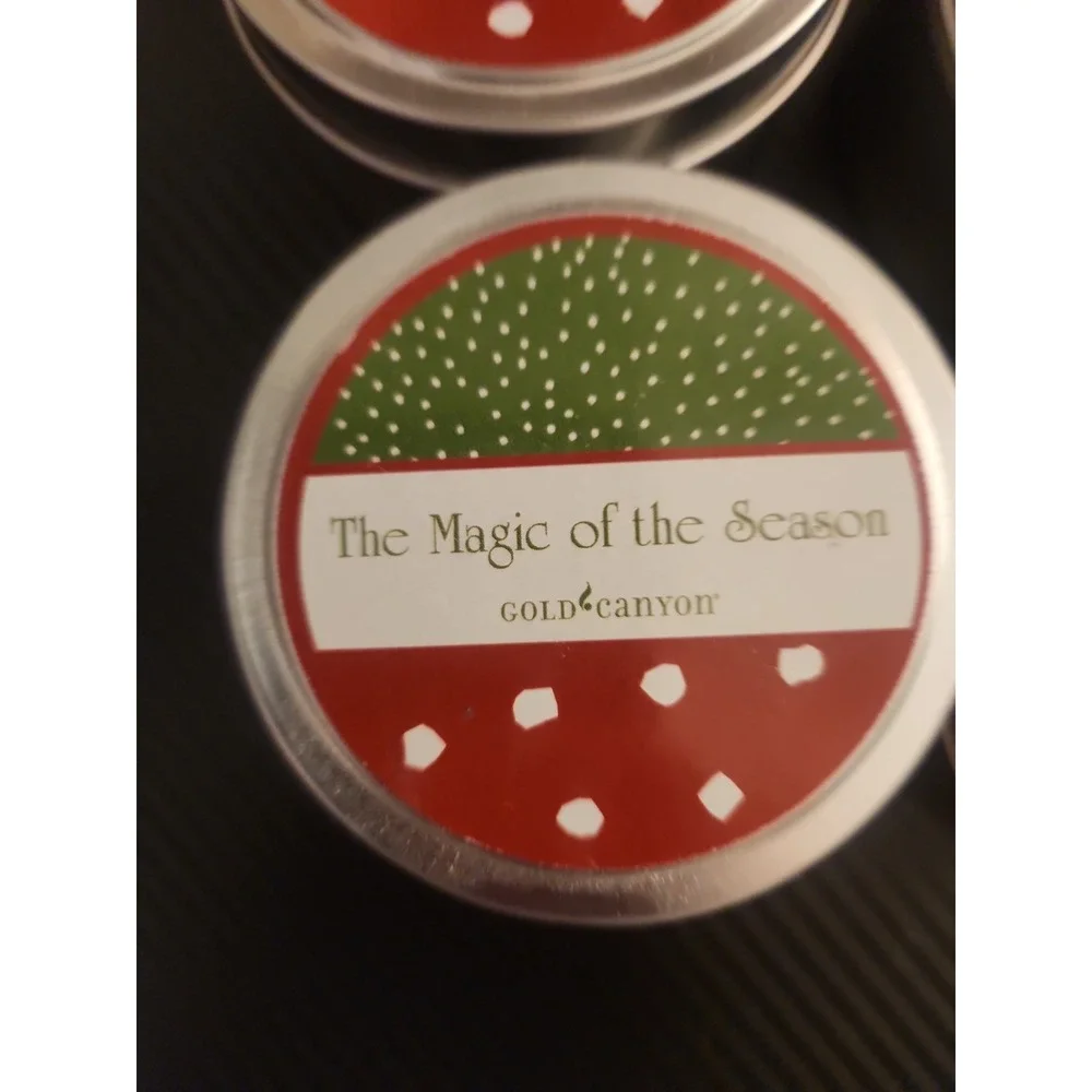 Gold Canyon Candles Christmas Scents Variety Pack Lot Of 7, 4Oz Tins OOP